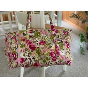 Vera Bradley Duffle Bag in “Make Me Blush”